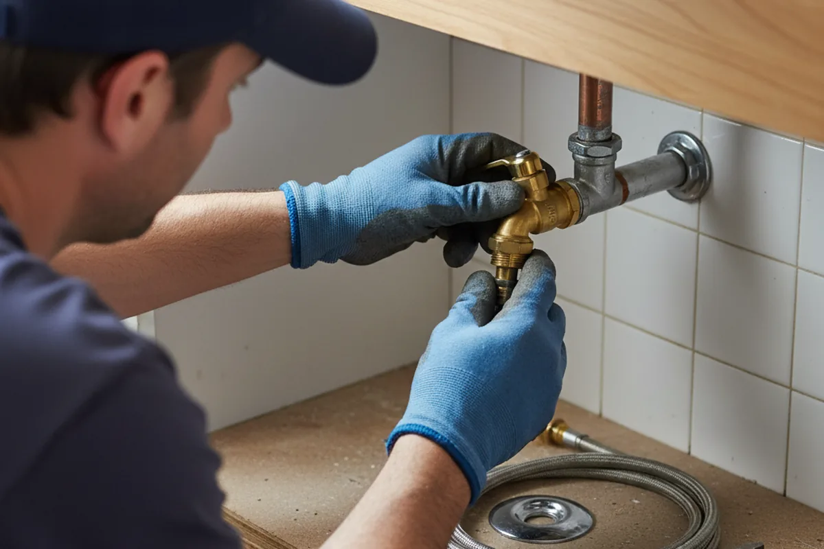 Shutoff valve and fitting work during Well Pump Repair in Anacortes